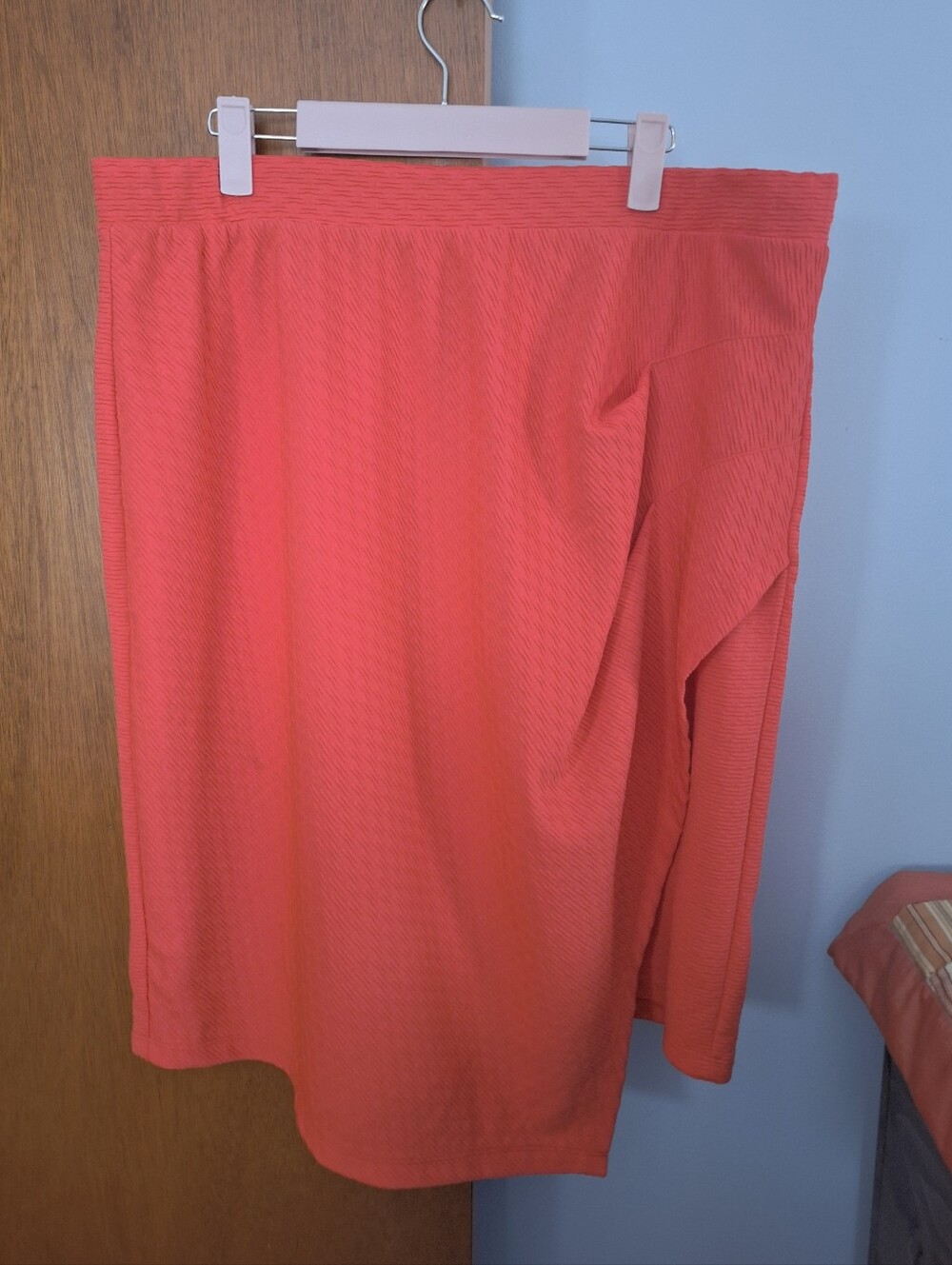Cato Women's Coral Midi Faux Wrap A Round Textured Skirt Women's Size 18/20